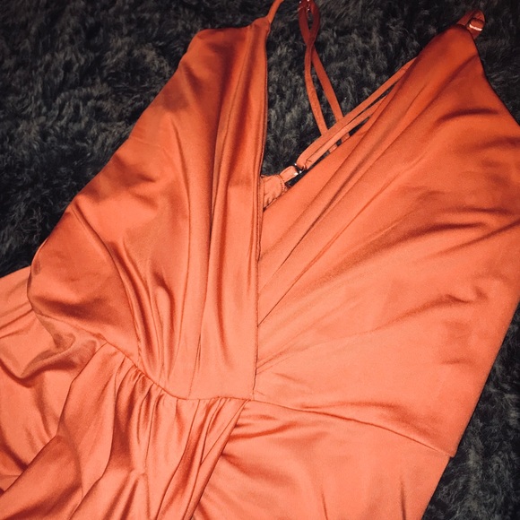 Orange mermaid dress - Picture 2 of 3